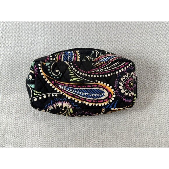 Vera Bradley Bandana Swirl Paisley Makeup Bag Medium Quilted - Picture 1 of 6